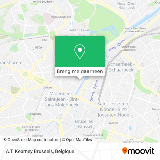A.T. Kearney Brussels kaart