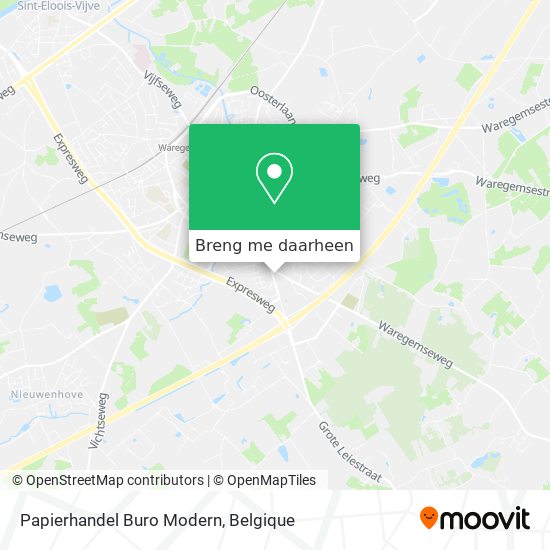Papierhandel Buro Modern kaart