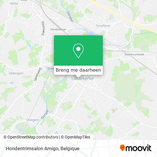 Hondentrimsalon Amigo kaart
