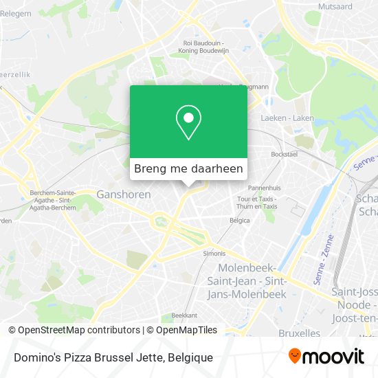 Domino's Pizza Brussel Jette kaart