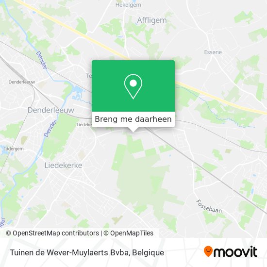 Tuinen de Wever-Muylaerts Bvba kaart