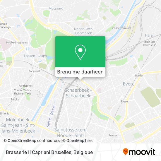 Brasserie Il Capriani Bruxelles kaart
