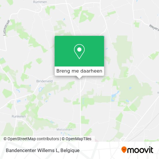 Bandencenter Willems L kaart