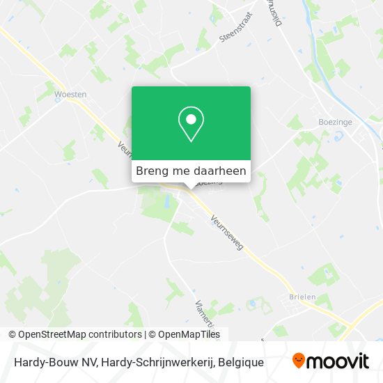 Hardy-Bouw NV, Hardy-Schrijnwerkerij kaart