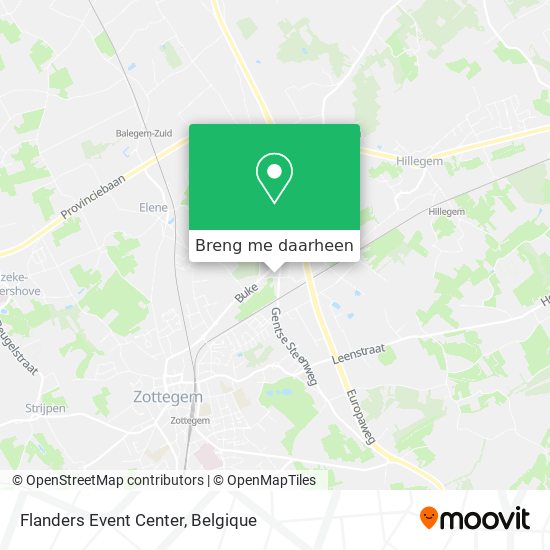 Flanders Event Center kaart