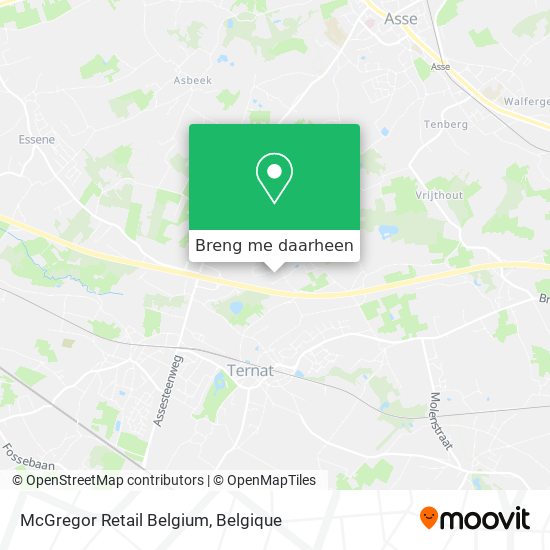McGregor Retail Belgium kaart