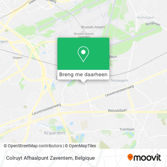 Colruyt Afhaalpunt Zaventem kaart