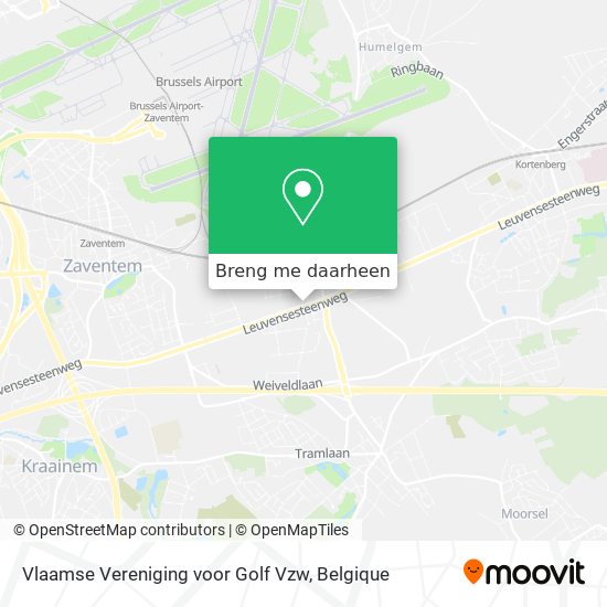 Vlaamse Vereniging voor Golf Vzw kaart