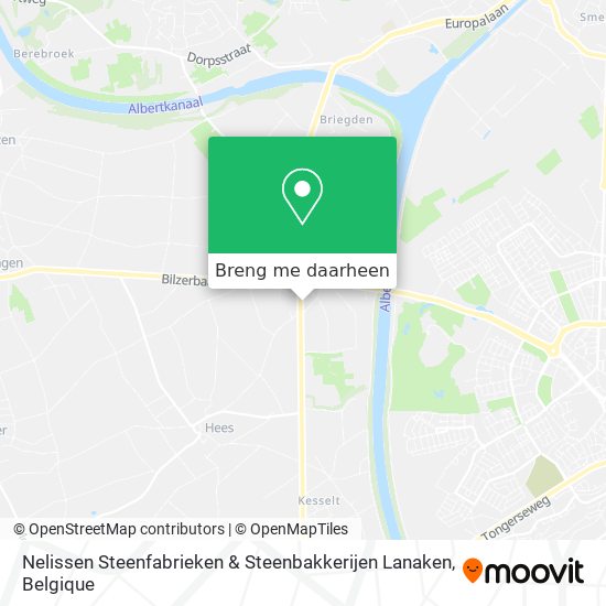 Nelissen Steenfabrieken & Steenbakkerijen Lanaken kaart