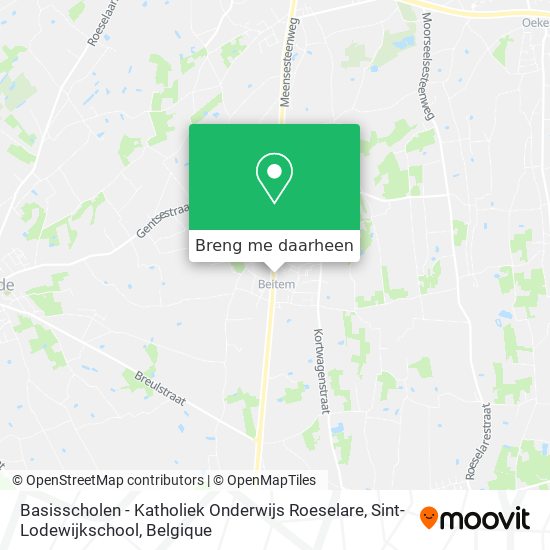 Basisscholen - Katholiek Onderwijs Roeselare, Sint-Lodewijkschool kaart