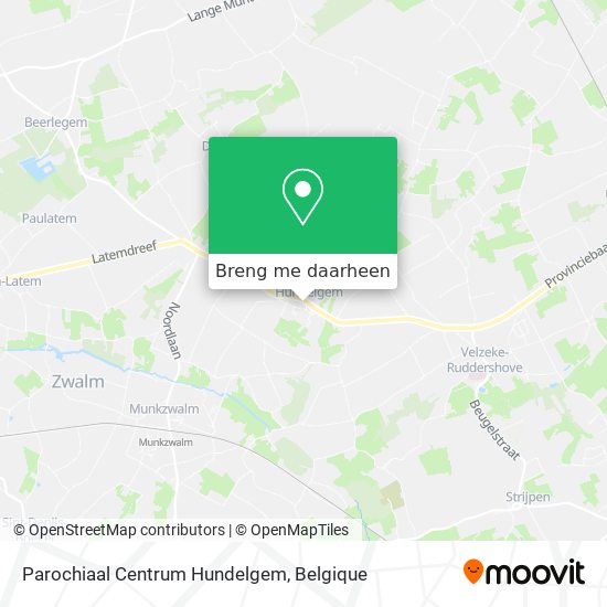 Parochiaal Centrum Hundelgem kaart
