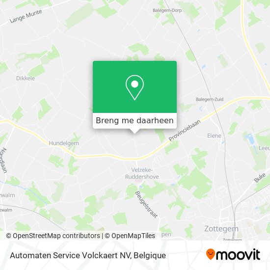 Automaten Service Volckaert NV kaart