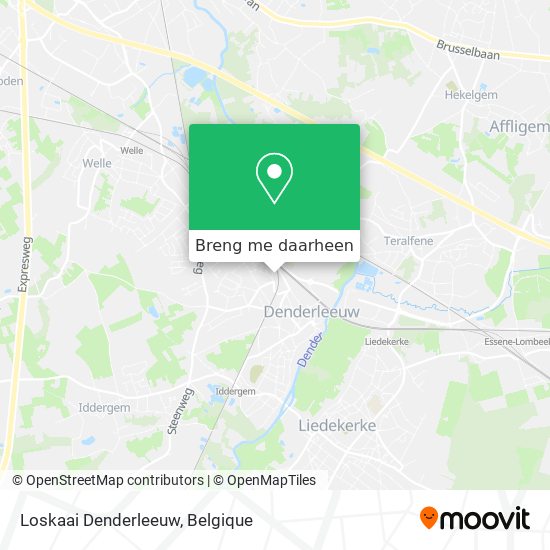 Loskaai Denderleeuw kaart