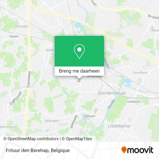 Frituur den Berehap kaart