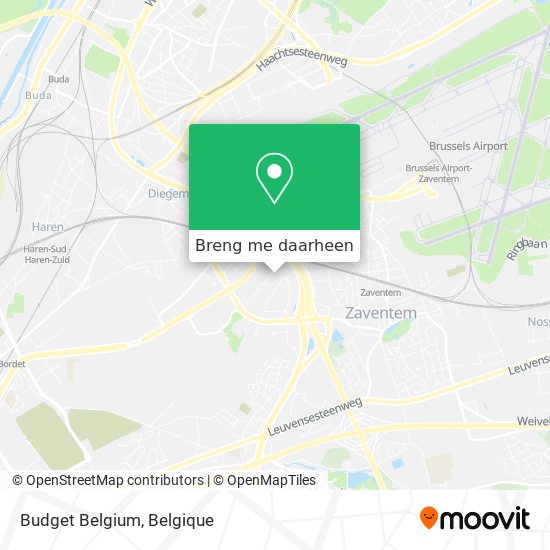 Budget Belgium kaart