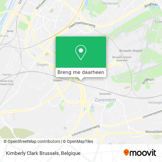 Kimberly Clark Brussels kaart
