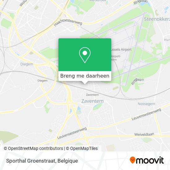 Sporthal Groenstraat kaart