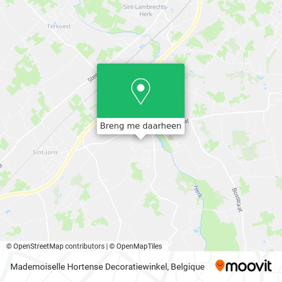 Mademoiselle Hortense Decoratiewinkel kaart