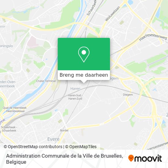 Administration Communale de la Ville de Bruxelles kaart