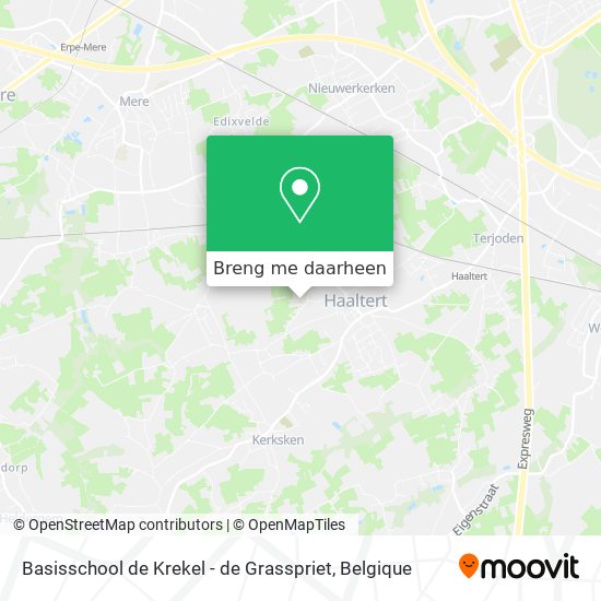 Basisschool de Krekel - de Grasspriet kaart