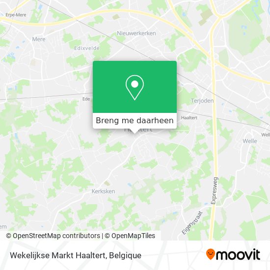Wekelijkse Markt Haaltert kaart
