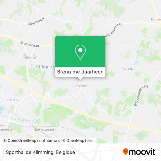 Sporthal de Klimming kaart