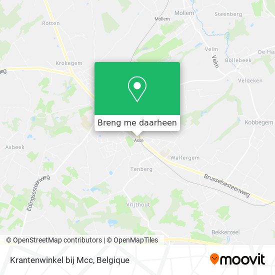 Krantenwinkel bij Mcc kaart