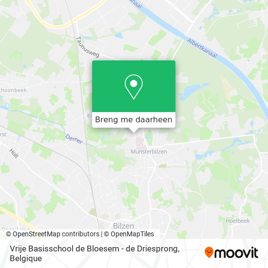 Vrije Basisschool de Bloesem - de Driesprong kaart