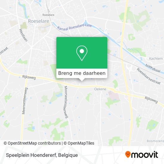 Speelplein Hoendererf kaart