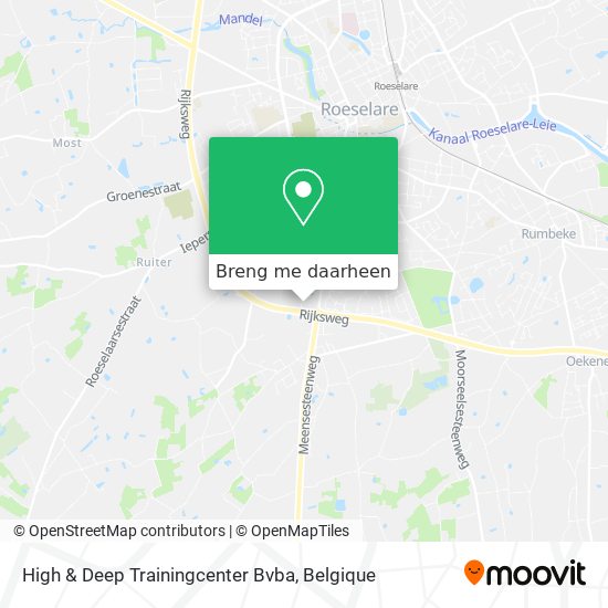 High & Deep Trainingcenter Bvba kaart