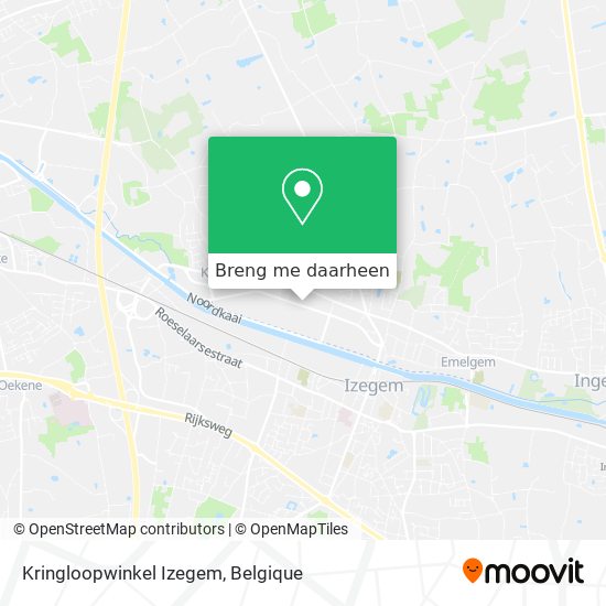 Kringloopwinkel Izegem kaart