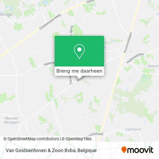 Van Goidsenhoven & Zoon Bvba kaart