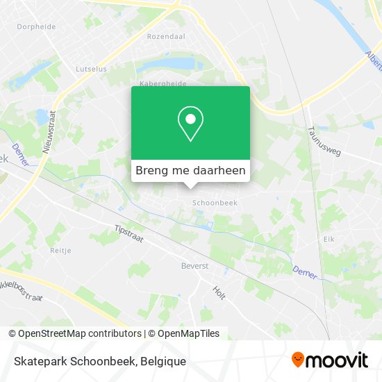 Skatepark Schoonbeek kaart