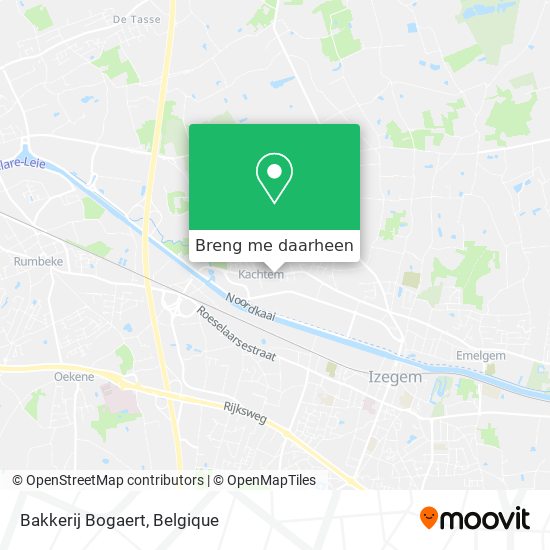 Bakkerij Bogaert kaart