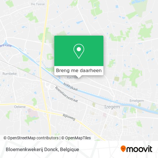 Bloemenkwekerij Donck kaart