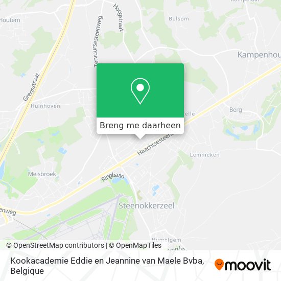 Kookacademie Eddie en Jeannine van Maele Bvba kaart
