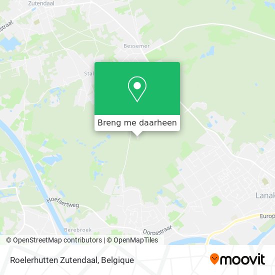 Roelerhutten Zutendaal kaart