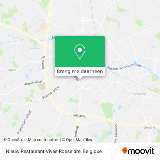 Nieuw Restaurant Vives Roeselare kaart