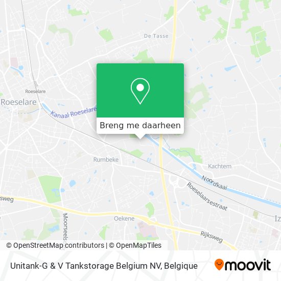 Unitank-G & V Tankstorage Belgium NV kaart