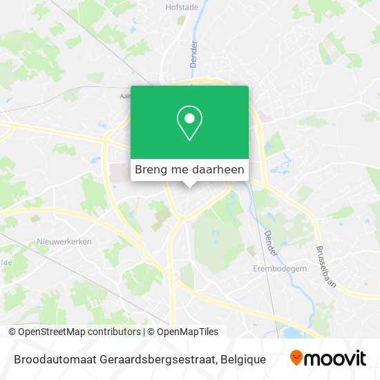 Broodautomaat Geraardsbergsestraat kaart