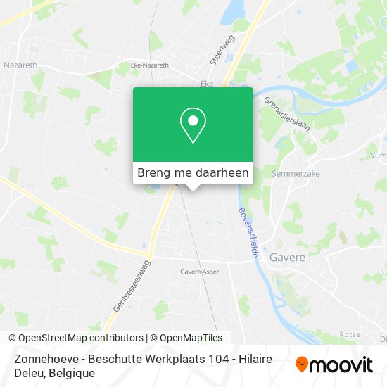 Zonnehoeve - Beschutte Werkplaats 104 - Hilaire Deleu kaart