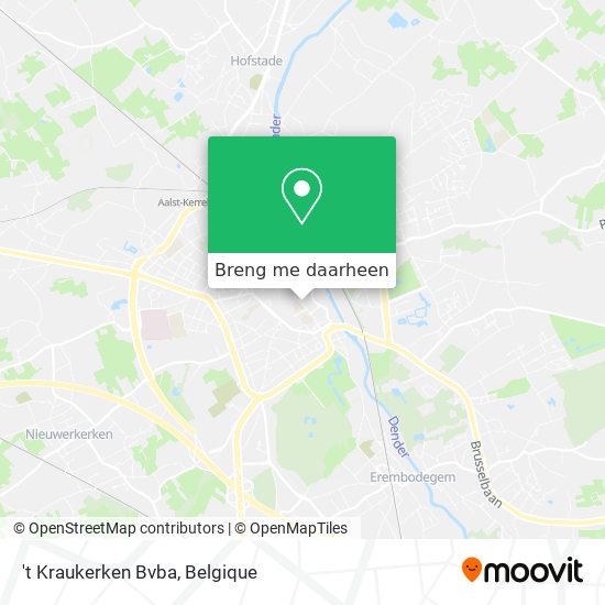 't Kraukerken Bvba kaart