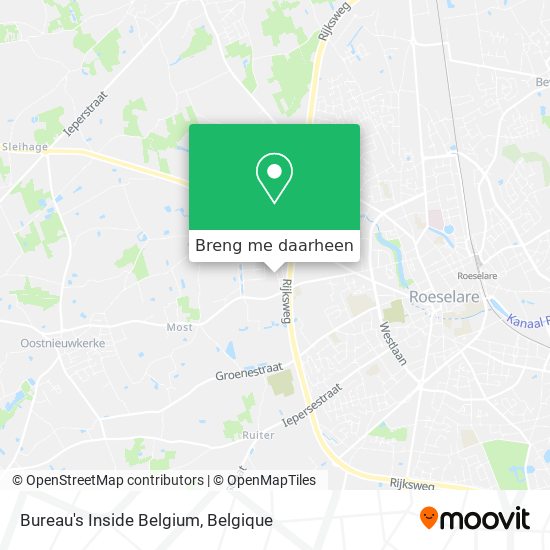 Bureau's Inside Belgium kaart