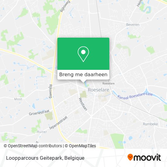 Loopparcours Geitepark kaart