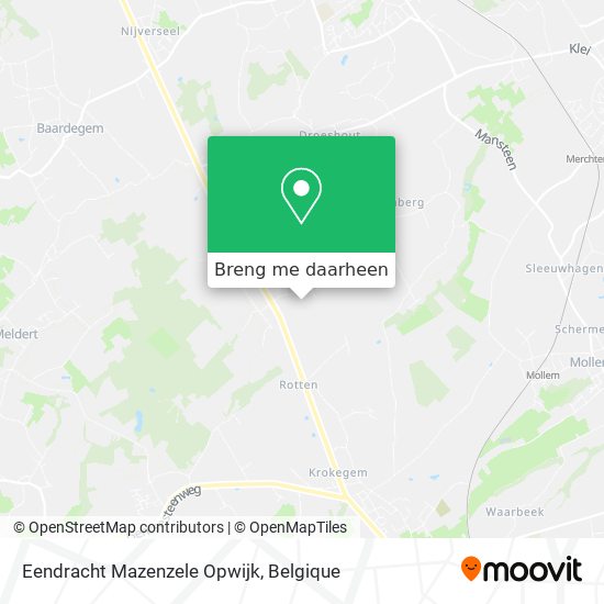 Eendracht Mazenzele Opwijk kaart