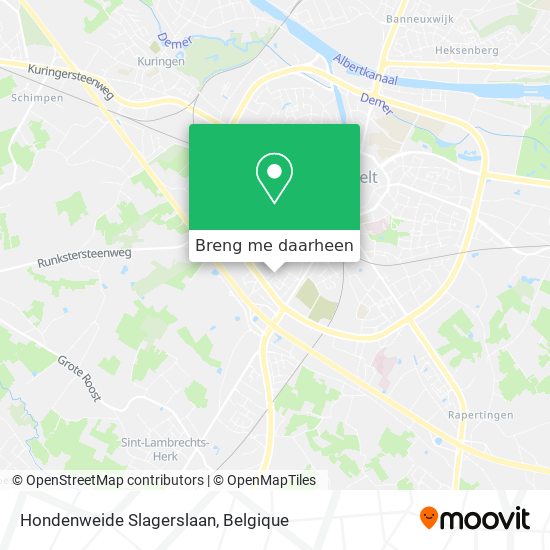 Hondenweide Slagerslaan kaart