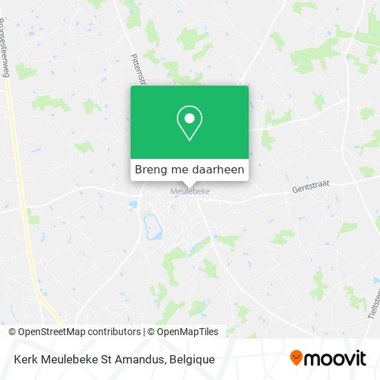 Kerk Meulebeke St Amandus kaart