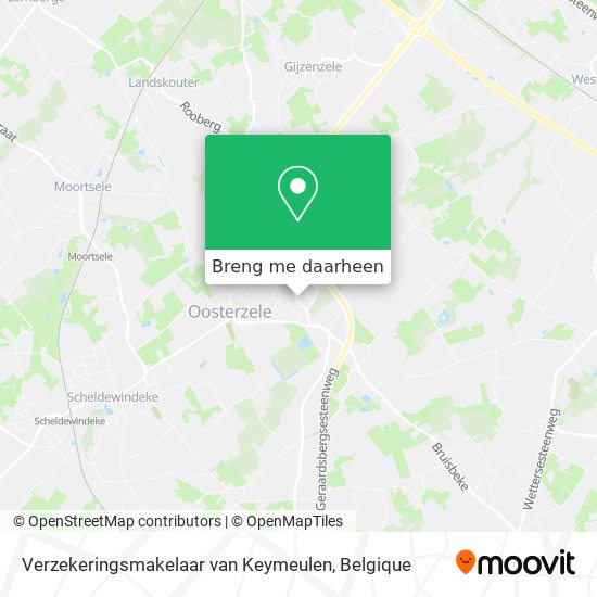 Verzekeringsmakelaar van Keymeulen kaart