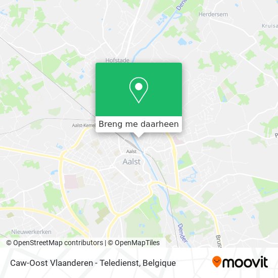 Caw-Oost Vlaanderen - Teledienst kaart