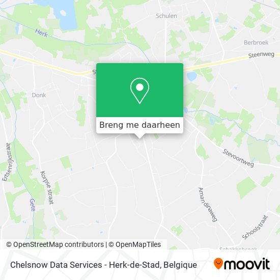 Chelsnow Data Services - Herk-de-Stad kaart